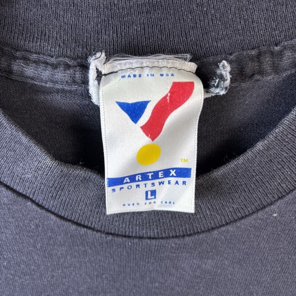 Vintage Green Bay Packers Taz Shirt Men Large Faded Black Looney Tunes 1995 USA - Picture 4 of 12